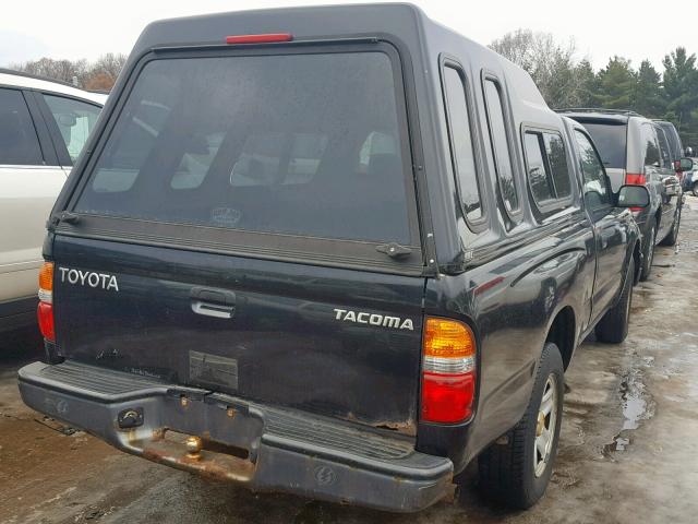 5TENL42N21Z776824 - 2001 TOYOTA TACOMA BLACK photo 4