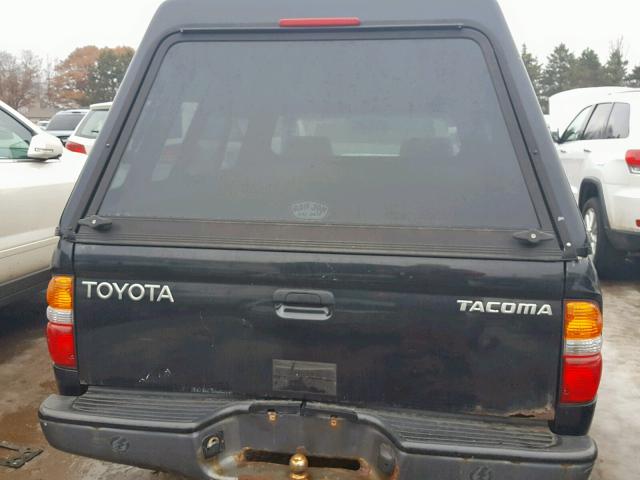 5TENL42N21Z776824 - 2001 TOYOTA TACOMA BLACK photo 9