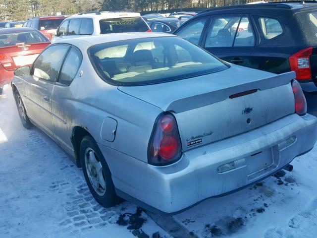 2G1WW12E329146949 - 2002 CHEVROLET MONTE CARL 银色 照片 3