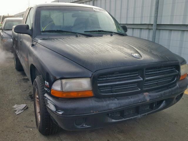 1B7GL22X8XS298372 - 1999 DODGE DAKOTA BLACK photo 1