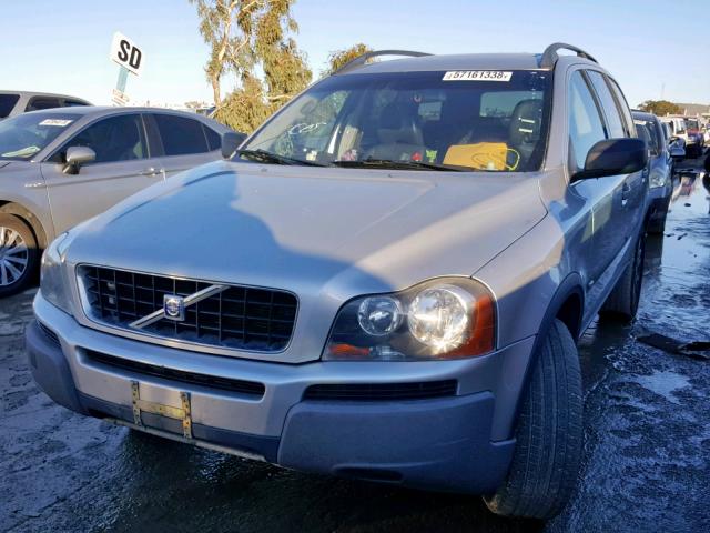 YV4CZ592661227956 - 2006 VOLVO XC90 SILVER photo 2