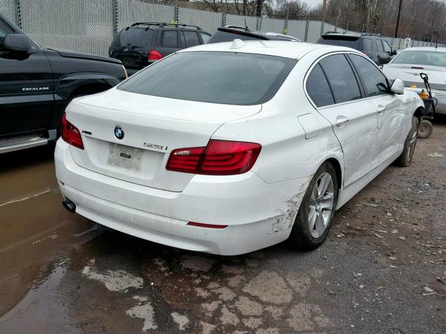 WBAXH5C54DD114669 - 2013 BMW 528 XI WHITE photo 4