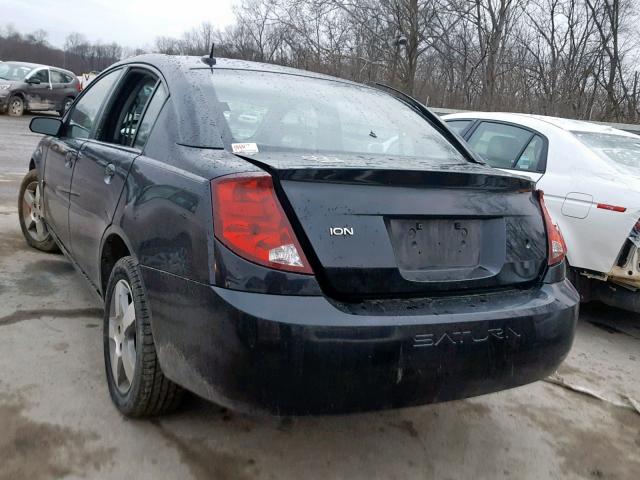 1G8AL55F57Z119832 - 2007 SATURN ION LEVEL BLACK photo 3