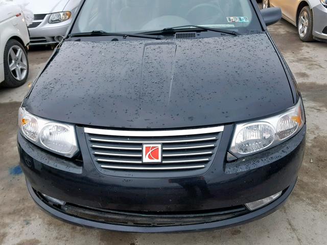 1G8AL55F57Z119832 - 2007 SATURN ION LEVEL BLACK photo 7