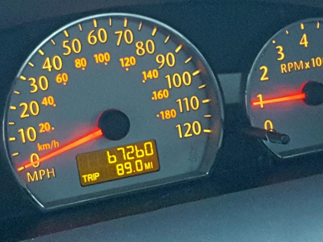 1G8AL55F57Z119832 - 2007 SATURN ION LEVEL BLACK photo 8