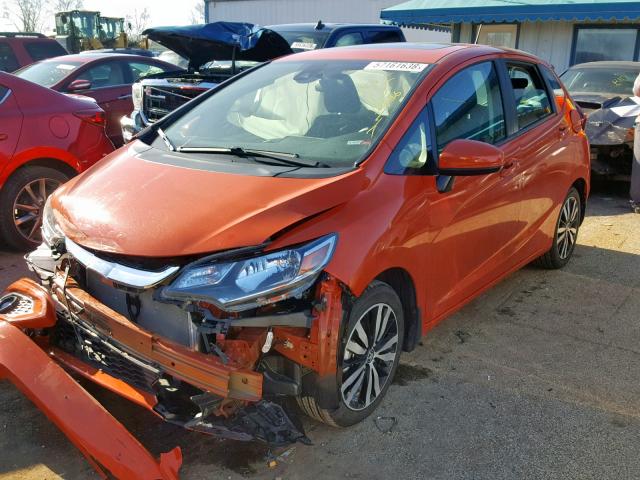 3HGGK5H80JM721595 - 2018 HONDA FIT EX ORANGE photo 2