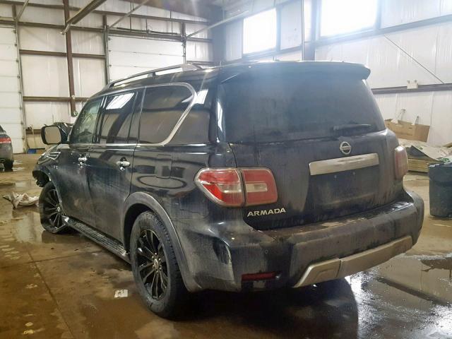 JN8AY2NE4H9703898 - 2017 NISSAN ARMADA PLA BLACK photo 3