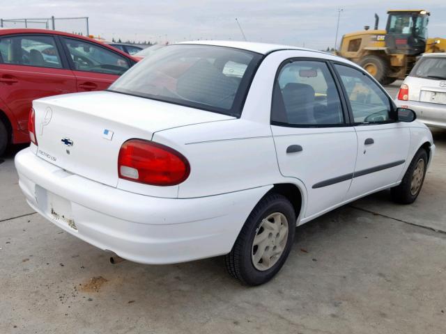 2C1MR5224W6722457 - 1998 CHEVROLET METRO LSI WHITE photo 4