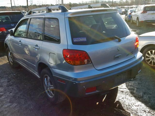 JA4LZ31F04U047092 - 2004 MITSUBISHI OUTLANDER SILVER photo 3