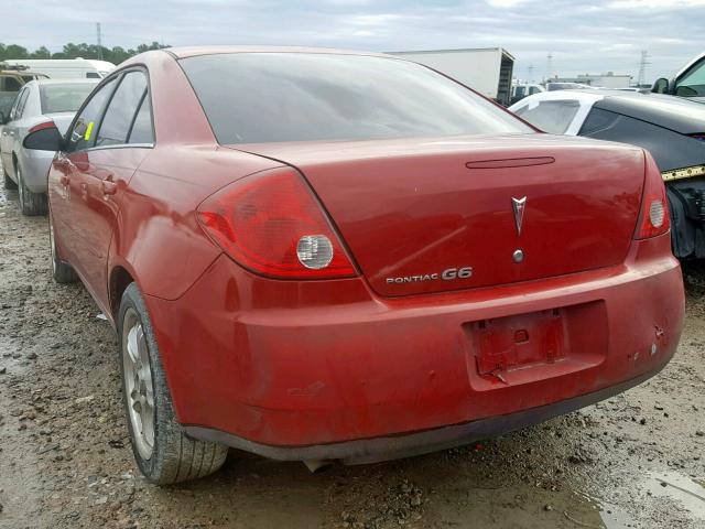 1G2ZF58BX74155736 - 2007 PONTIAC G6 VALUE L RED photo 3