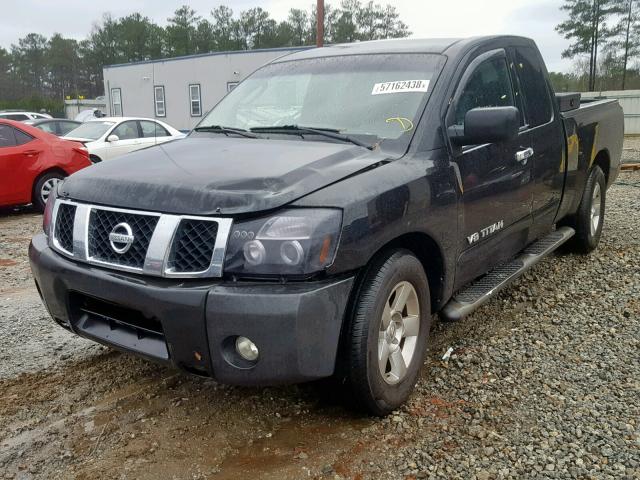 1N6BA06A06N531598 - 2006 NISSAN TITAN XE BLACK photo 2