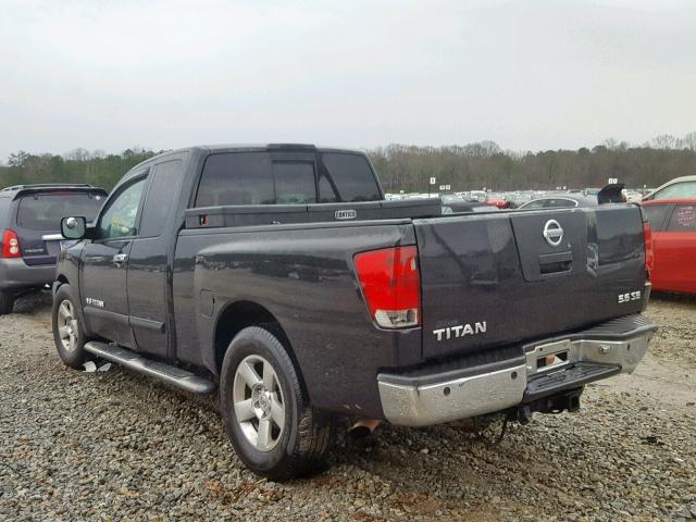 1N6BA06A06N531598 - 2006 NISSAN TITAN XE BLACK photo 3