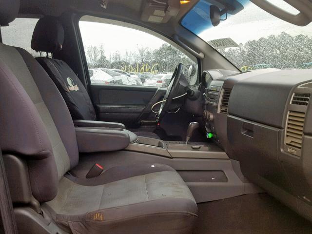 1N6BA06A06N531598 - 2006 NISSAN TITAN XE BLACK photo 5