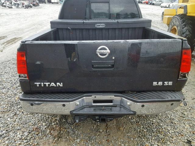 1N6BA06A06N531598 - 2006 NISSAN TITAN XE BLACK photo 9