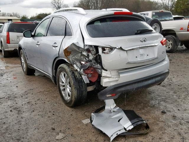 JN8CS1MW7FM482662 - 2015 INFINITI QX70 SILVER photo 3