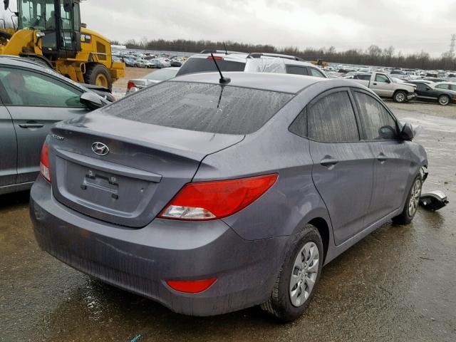 KMHCT4AEXHU223491 - 2017 HYUNDAI ACCENT SE GRAY photo 4