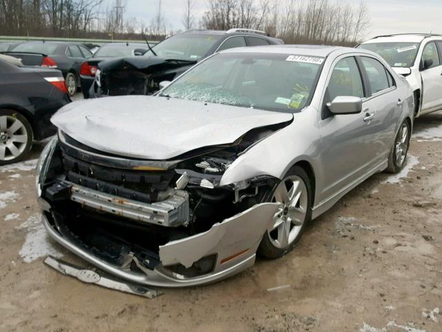 3FAHP0KC1CR337566 - 2012 FORD FUSION SPO SILVER photo 2