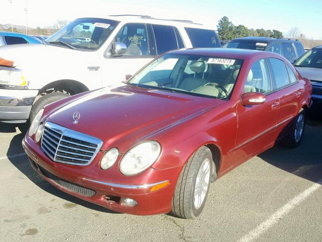 WDBUF26J25A708472 - 2005 MERCEDES-BENZ E 320 CDI RED photo 2