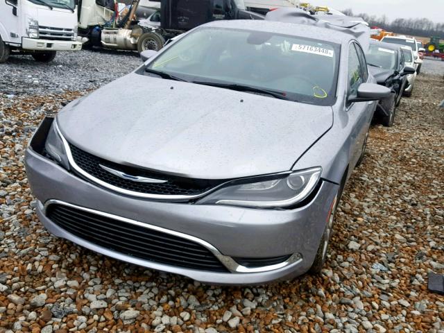 1C3CCCAG0FN756851 - 2015 CHRYSLER 200 LIMITE SILVER photo 2