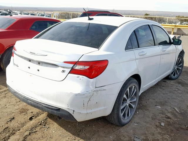 1C3CCBBB2DN674081 - 2013 CHRYSLER 200 TOURIN WHITE photo 4