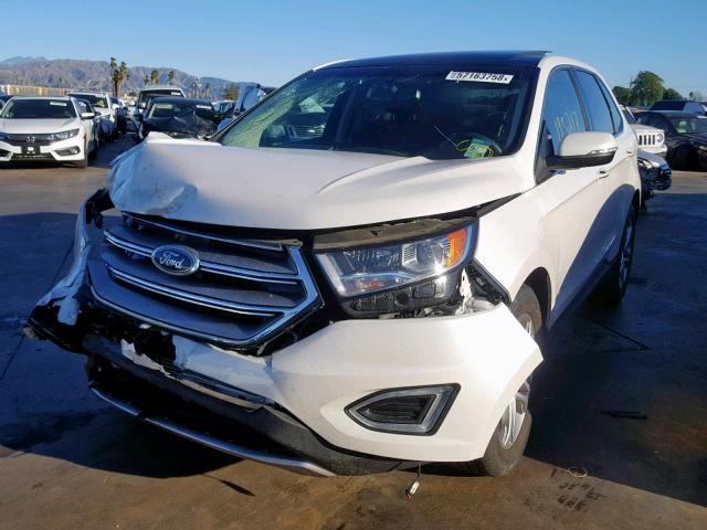 2FMPK3K93GBC34224 - 2016 FORD EDGE TITAN WHITE photo 2