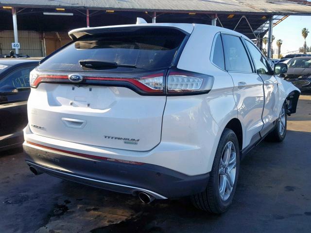 2FMPK3K93GBC34224 - 2016 FORD EDGE TITAN WHITE photo 4