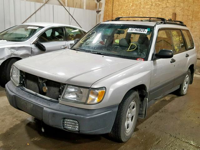 JF1SF6351YH721674 - 2000 SUBARU FORESTER L SILVER photo 2