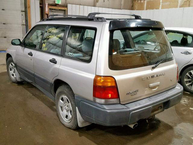 JF1SF6351YH721674 - 2000 SUBARU FORESTER L SILVER photo 3