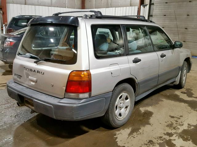 JF1SF6351YH721674 - 2000 SUBARU FORESTER L SILVER photo 4