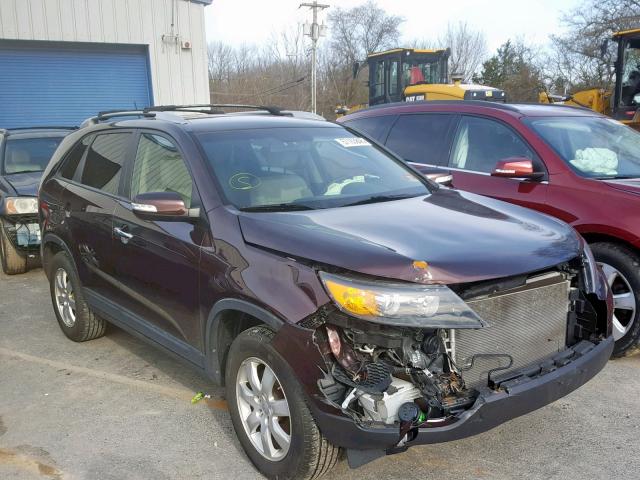 5XYKT3A69CG254938 - 2012 KIA SORENTO BA BURGUNDY photo 1