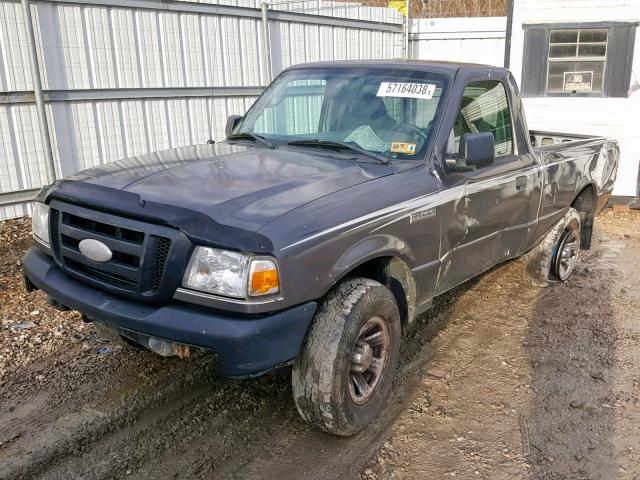 1FTYR11U47PA80789 - 2007 FORD RANGER GRAY photo 2