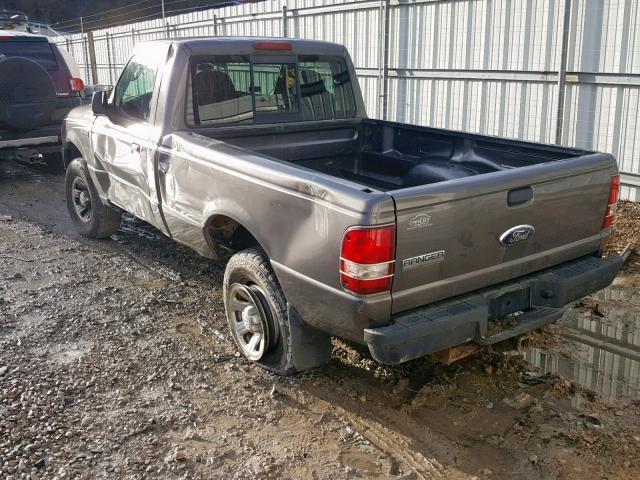 1FTYR11U47PA80789 - 2007 FORD RANGER GRAY photo 3