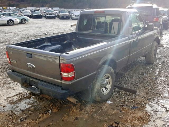 1FTYR11U47PA80789 - 2007 FORD RANGER GRAY photo 4