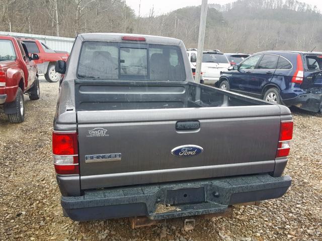 1FTYR11U47PA80789 - 2007 FORD RANGER GRAY photo 6