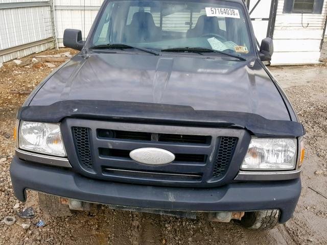 1FTYR11U47PA80789 - 2007 FORD RANGER GRAY photo 7