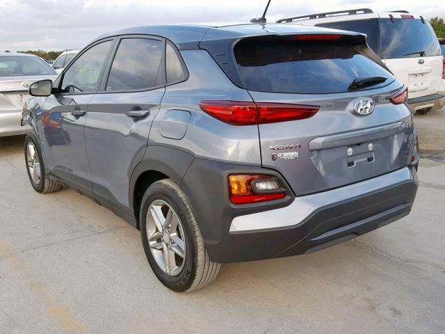 KM8K12AA9JU147674 - 2018 HYUNDAI KONA SE GRAY photo 3