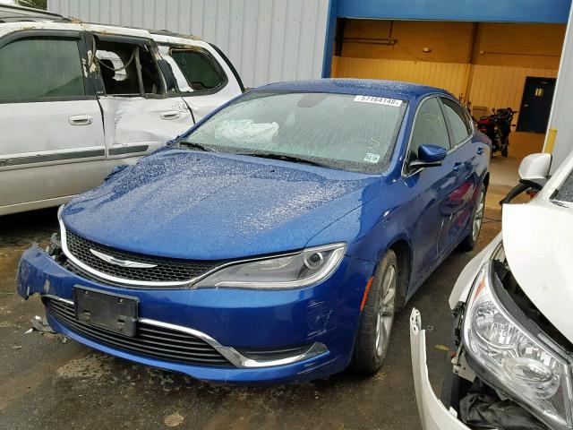 1C3CCCAB4FN638659 - 2015 CHRYSLER 200 LIMITE BLUE photo 2