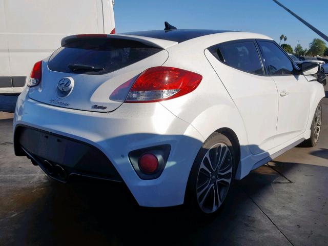 KMHTC6AE3GU292405 - 2016 HYUNDAI VELOSTER T WHITE photo 4