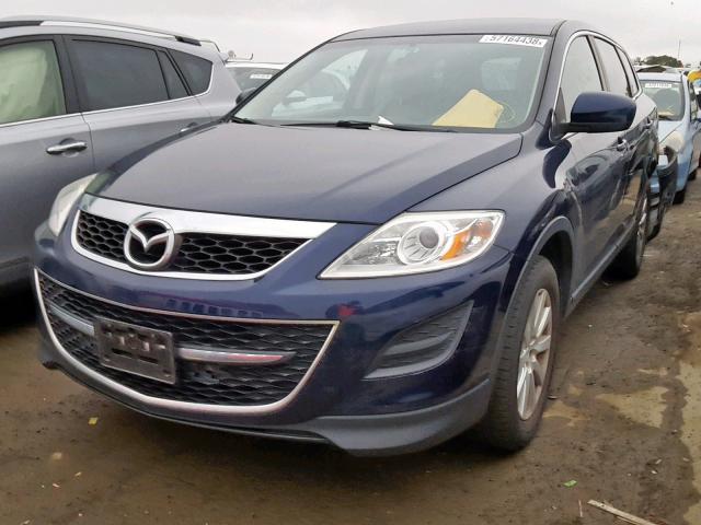 JM3TB2MV7A0204182 - 2010 MAZDA CX-9 BLUE photo 2