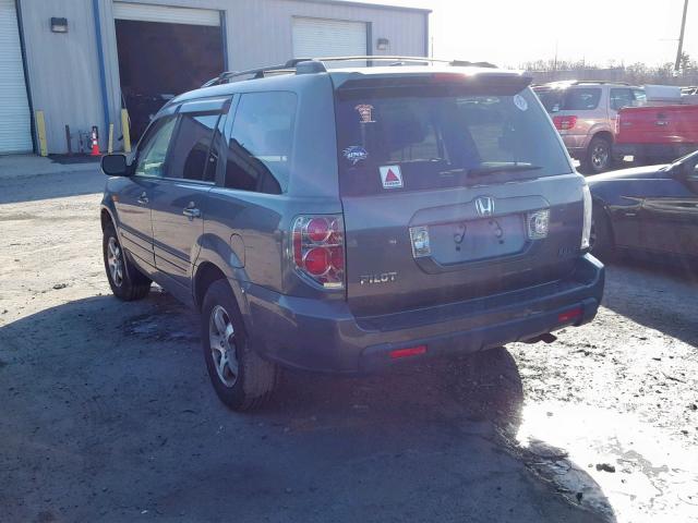 5FNYF28338B030733 - 2008 HONDA PILOT SE GRAY photo 3