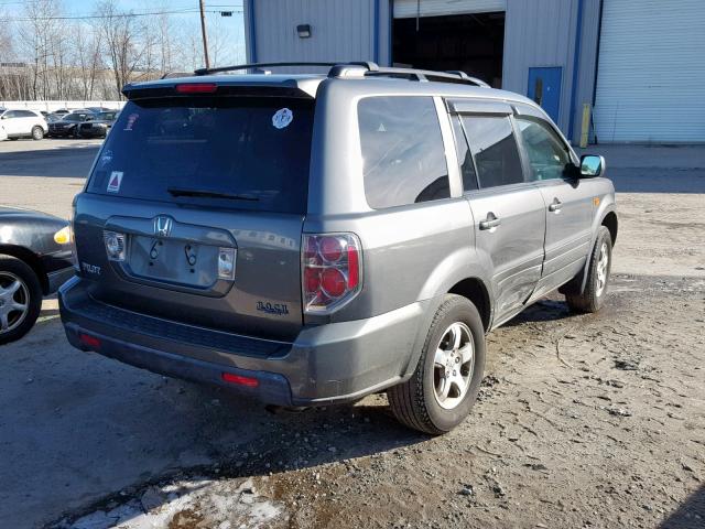 5FNYF28338B030733 - 2008 HONDA PILOT SE GRAY photo 4