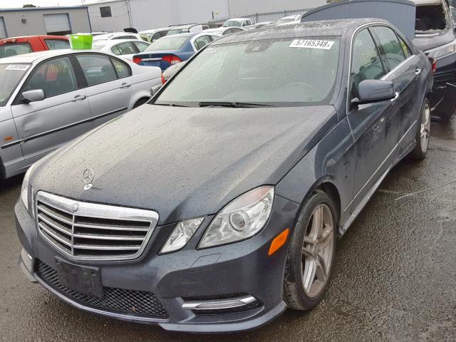 WDDHF5KB8DA735778 - 2013 MERCEDES-BENZ E 350 GRAY photo 2