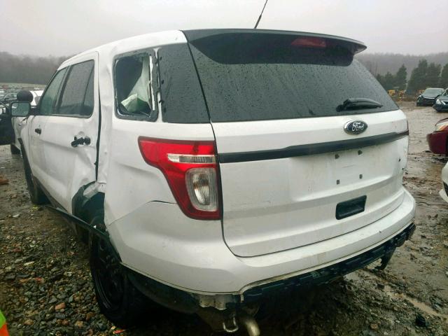 1FM5K8ARXEGC40825 - 2014 FORD EXPLORER P WHITE photo 3