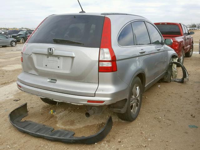 JHLRE3H70AC006475 - 2010 HONDA CR-V EXL SILVER photo 4