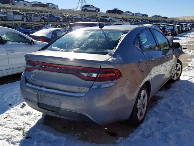 1C3CDFBB3GD667669 - 2016 DODGE DART SXT SILVER photo 4