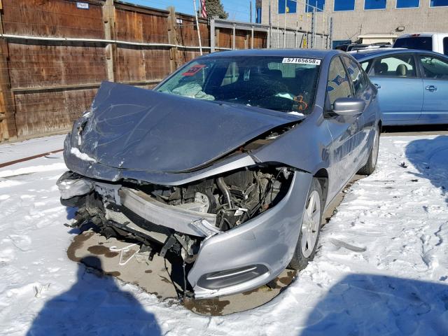 1C3CDFBB3GD667669 - 2016 DODGE DART SXT SILVER photo 9