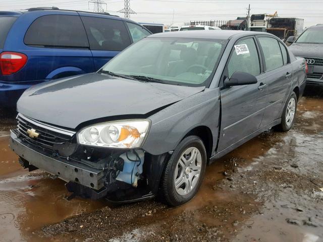 1G1ZS51F56F255419 - 2006 CHEVROLET MALIBU LS GRAY photo 2