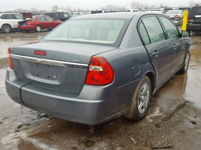 1G1ZS51F56F255419 - 2006 CHEVROLET MALIBU LS GRAY photo 4
