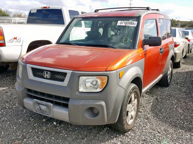 5J6YH28583L004530 - 2003 HONDA ELEMENT EX ORANGE photo 2