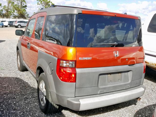 5J6YH28583L004530 - 2003 HONDA ELEMENT EX ORANGE photo 3